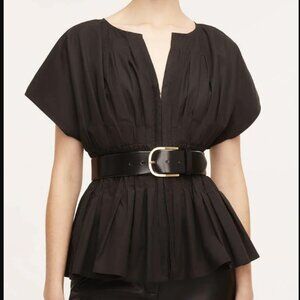 Rebecca Taylor Smocked Front Blouse | Black